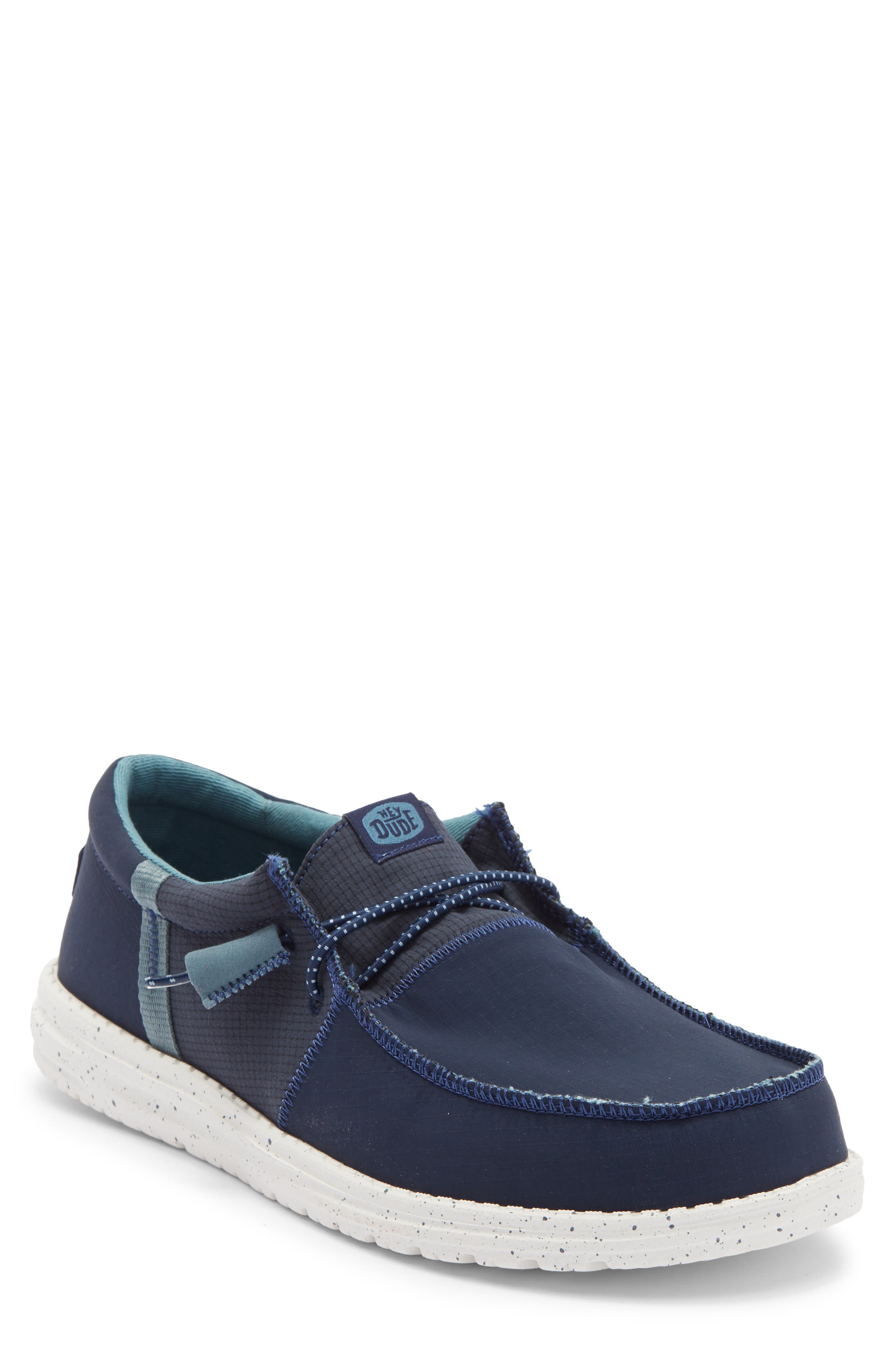 Hey Dude Wally Sneaker, Main, color, Navy