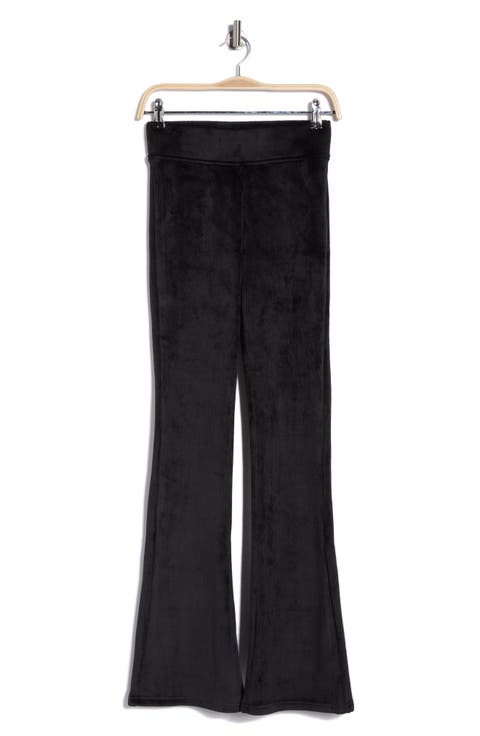 Dreamy Ribbed Velour Flare Leg Pants