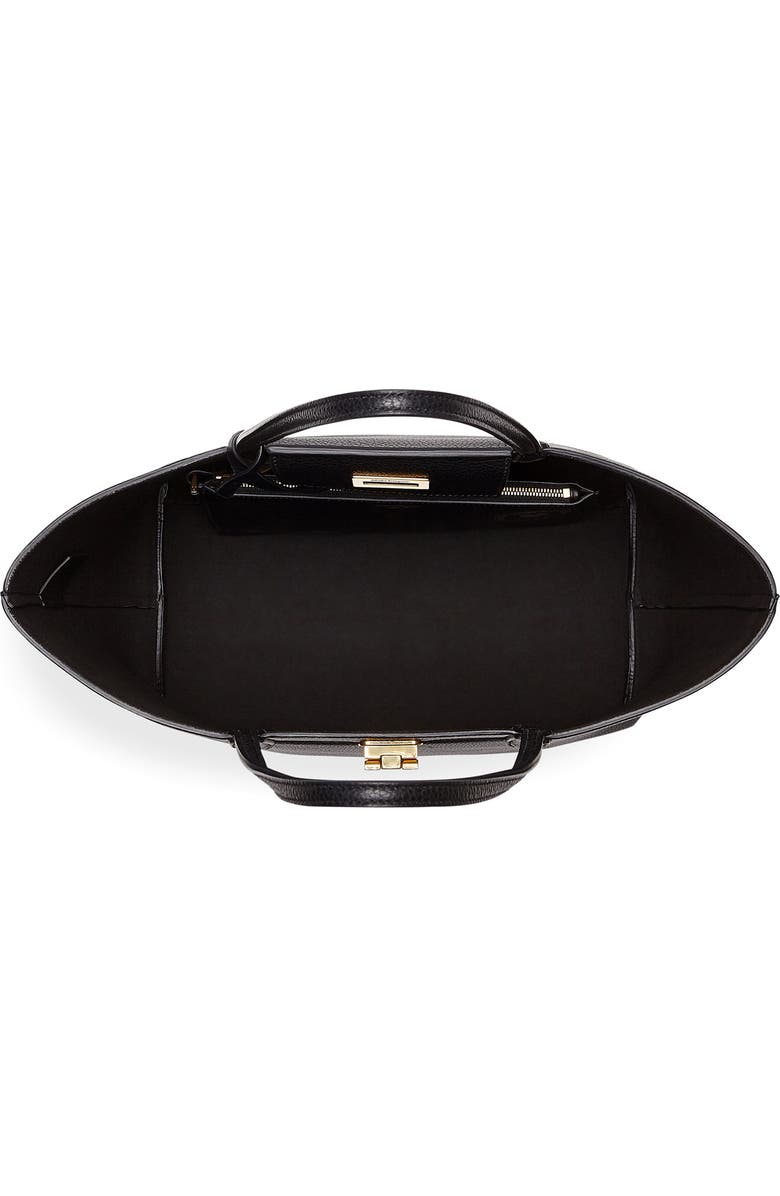 FERRAGAMO Travel Leather Tote, Alternate, color,