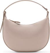 MANGO Oval Faux Leather Shoulder Bag