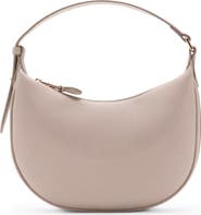 MANGO Oval Faux Leather Shoulder Bag