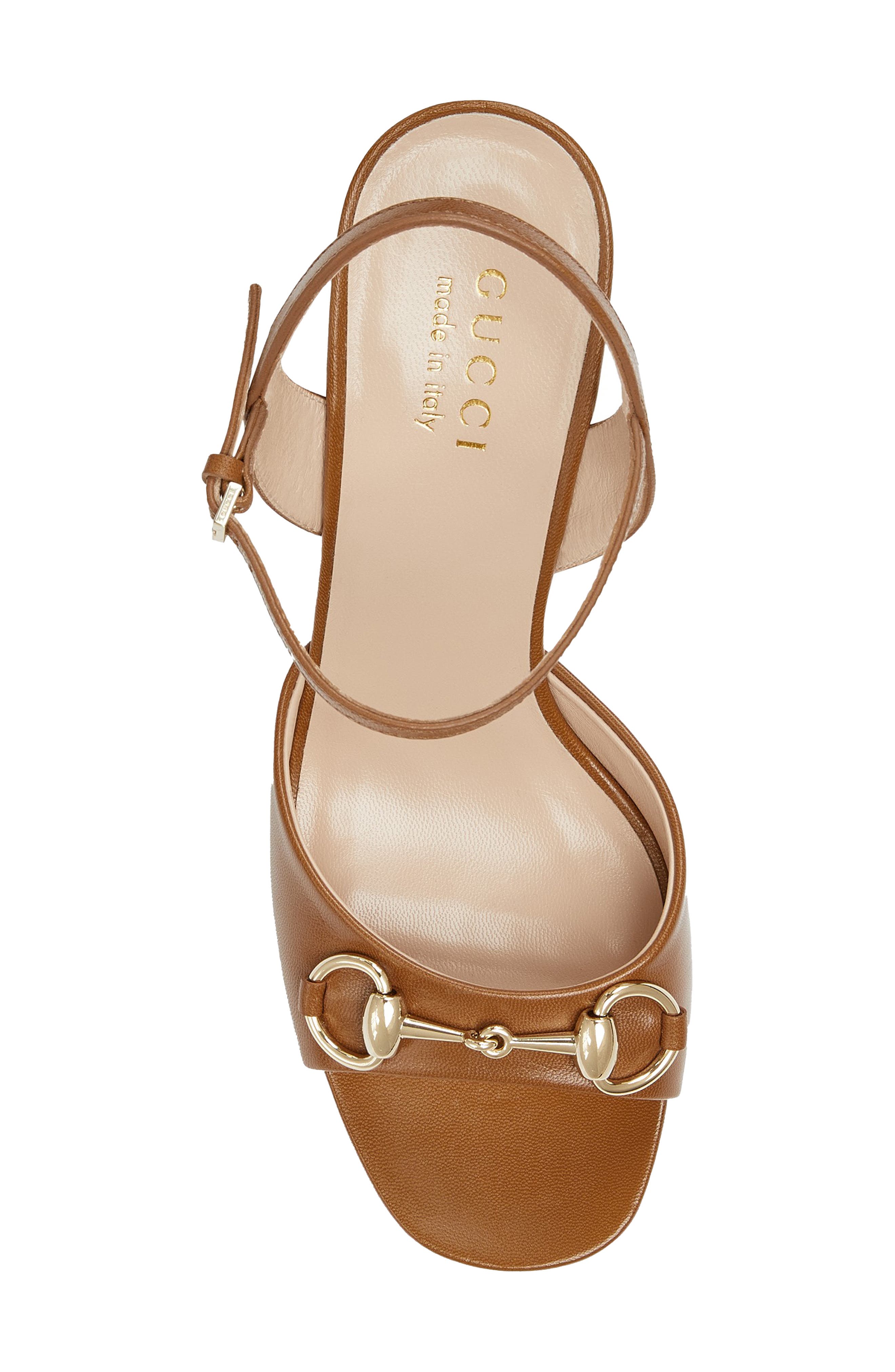 Horsebit Block Heel Sandal, Alternate, color, 2712 LUMINIOUS WOOD