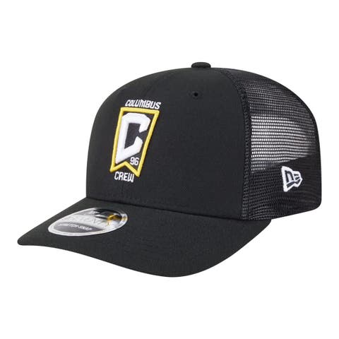 Men's New Era  Black Columbus Crew Jersey Hook 9SEVENTY Adjustable Hat