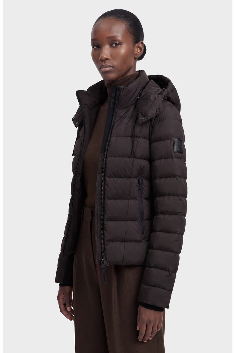 Melissa Lightweight Down Jacket, Alternate, color, Espresso