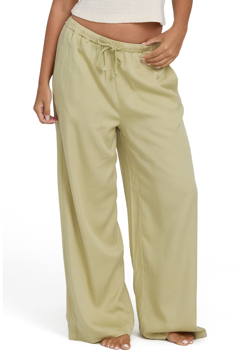 Wanderer Drawstring Wide Leg Pants, Main, color, CACTUS