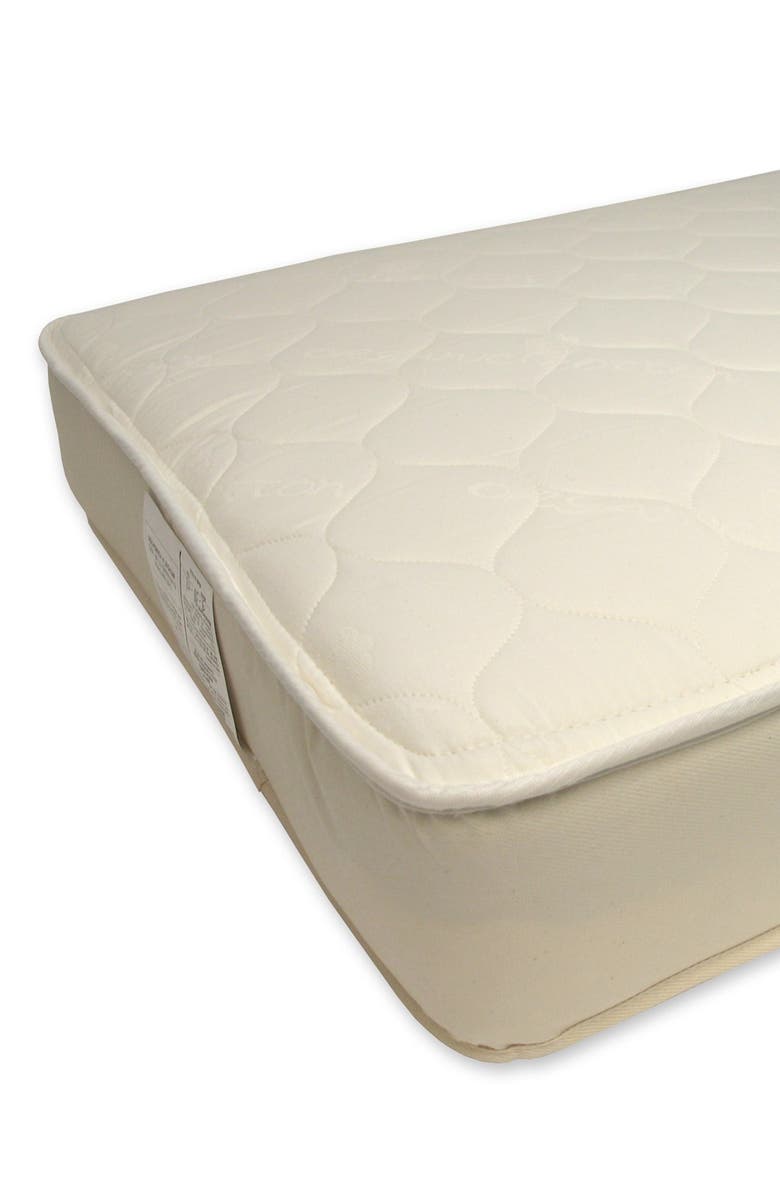 Naturepedic Organic Cotton 252 Coil 2-Stage Crib Mattress, Alternate, color,