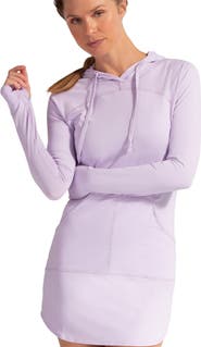 BloqUV Women's Long Sleeve Sun and UV Protection Hoodie Dress Relaxed