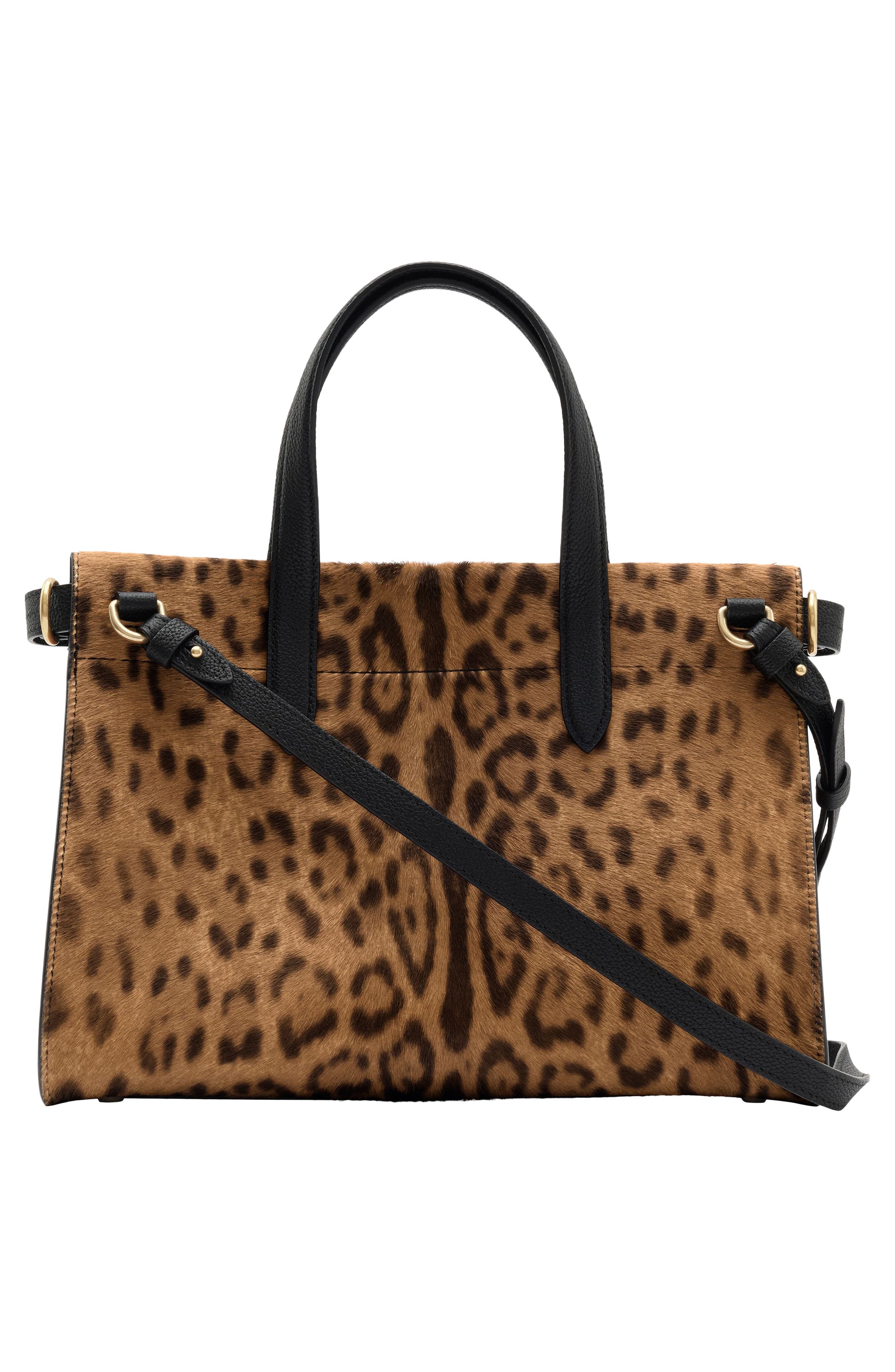 Cotswolds Genuine Calf Hair Tote, Alternate, color, LEOPARD/ BLACK