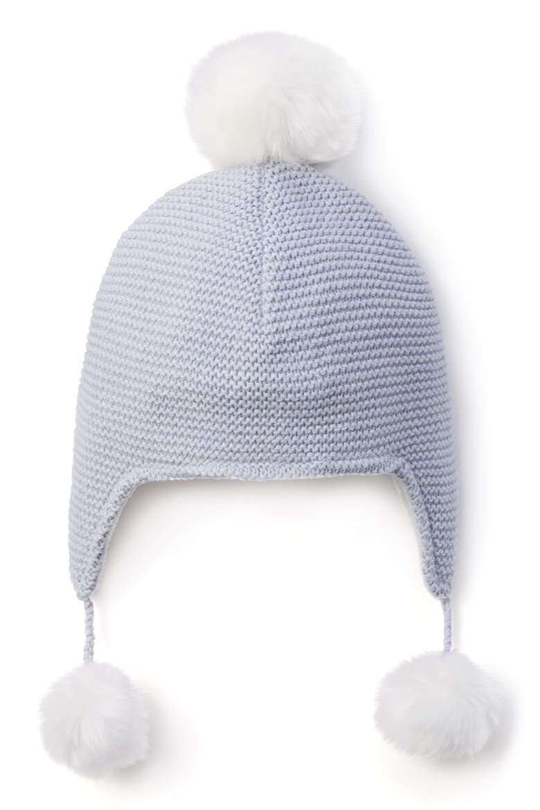 Faux Fur Lined Aviator Hat, Main, color, BLUE