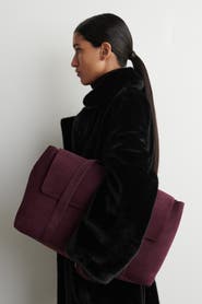 COS Easel Tote Bag - Suede