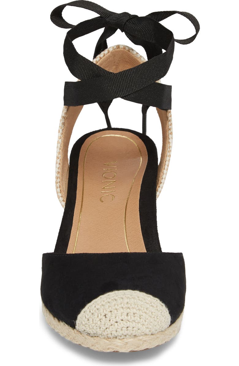 VIONIC WITH ORTHAHEEL Vionic Maris Orthaheel<sup>®</sup> Espadrille Wedge Sandal, Alternate, color,