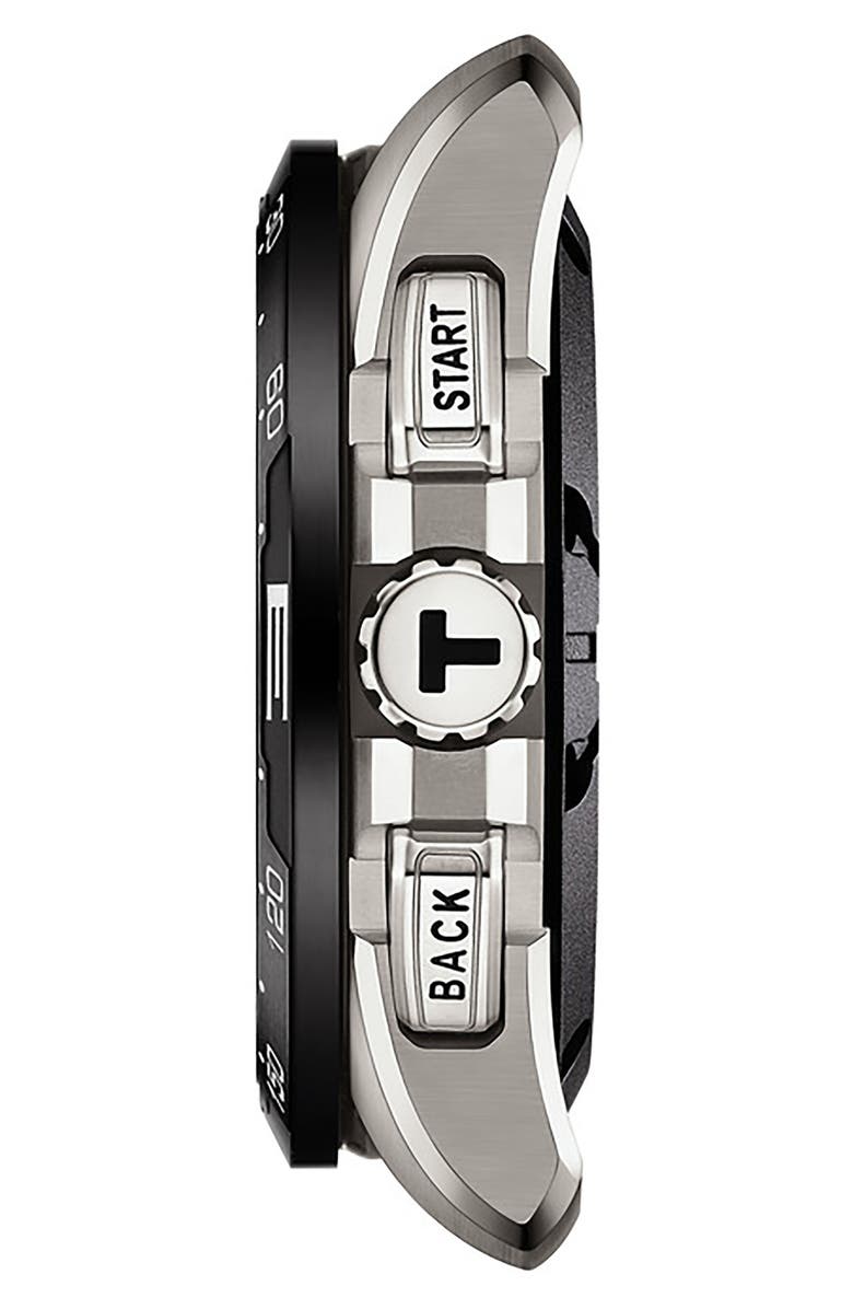 Tissot T-Touch Connect Solar Smart Silicone Strap Watch, 47.5mm, Alternate, color,