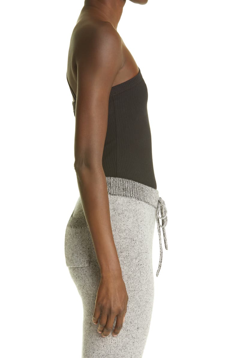 John Elliott One-Shoulder Rib Cotton Tank, Alternate, color, 