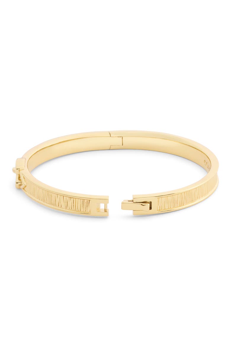 Buckle Brushed Hinge Bangle, Alternate, color, GOLD