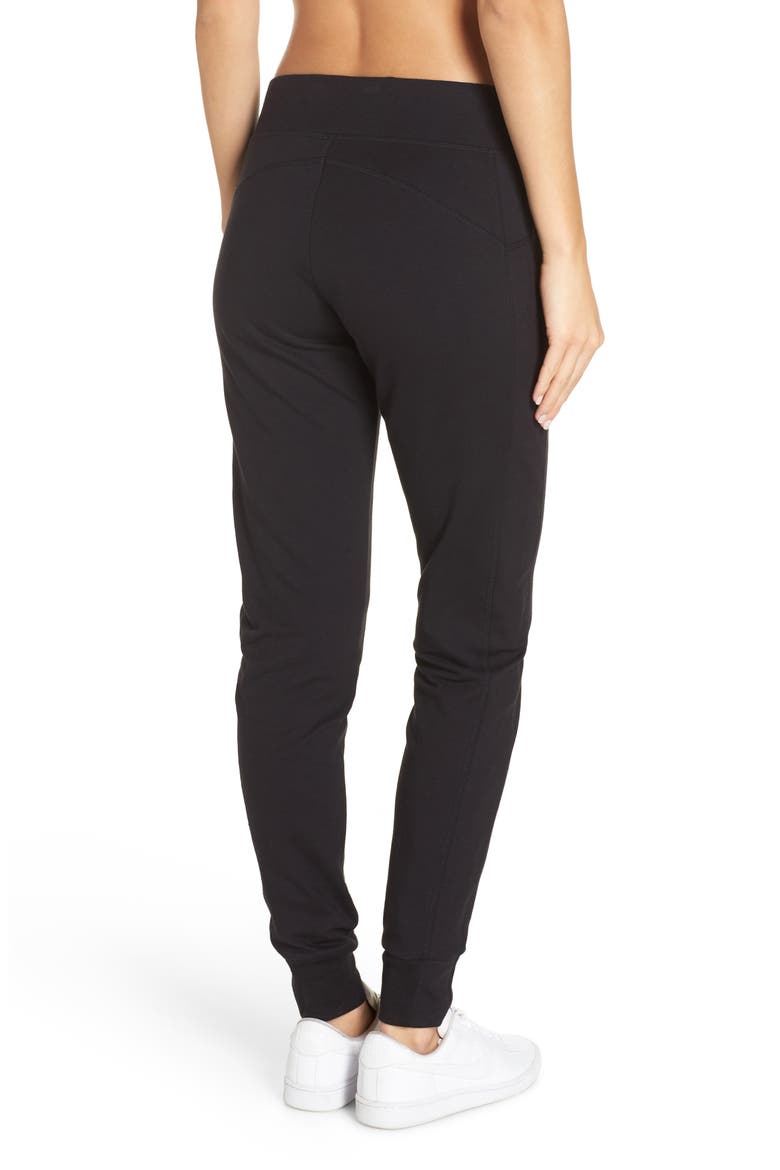 Taryn Luxe Pocket Joggers, Alternate, color, BLACK