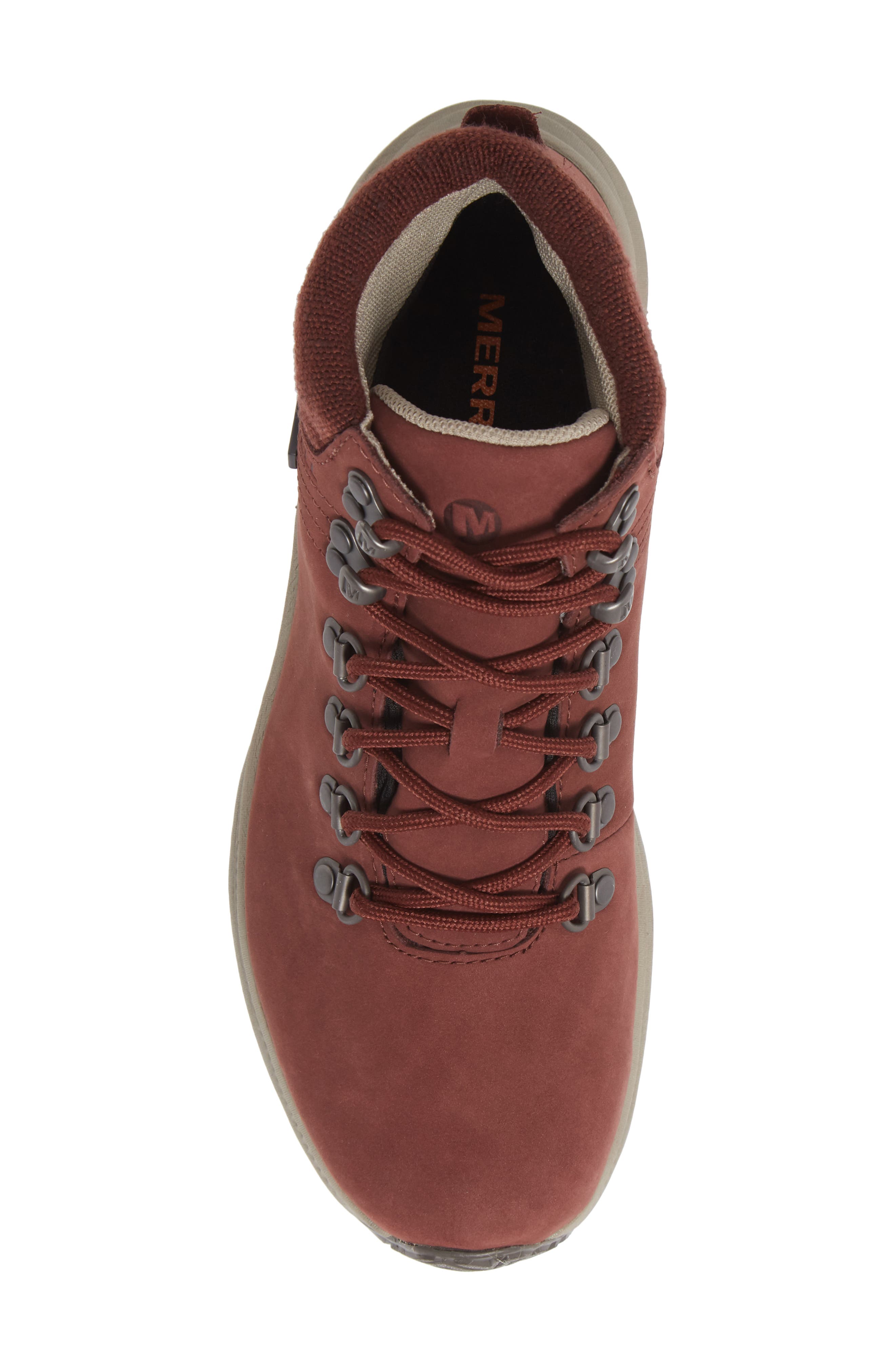 Ontario Mid Waterproof Hiking Shoe, Alternate, color, RAISIN