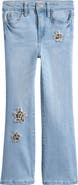 YMI Kids' Animal Print Star Inset Flare Jeans