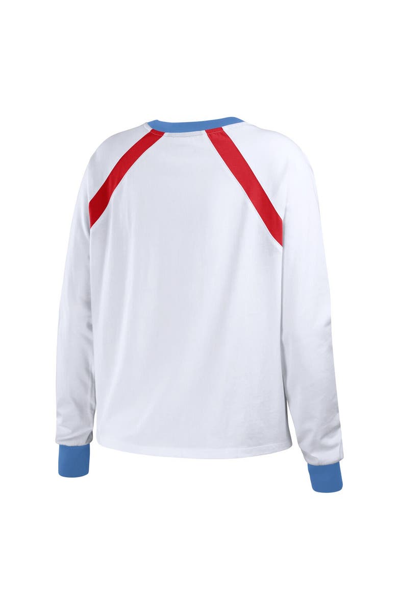 WEAR by Erin Andrews Women's WEAR by Erin Andrews White St. Louis Cardinals Raglan Long Sleeve T-Shirt, Alternate, color, White