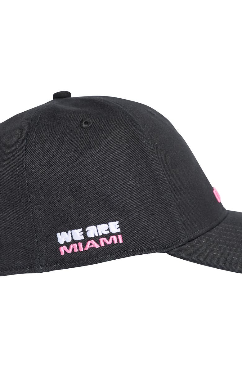 adidas FIFA World Cup 2026<sup>™</sup> Miami Adjustable Twill Ball Cap, Alternate, color, Black/ White