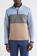 Johnston & Murphy Reversible Quilted Quarter Zip Pullover