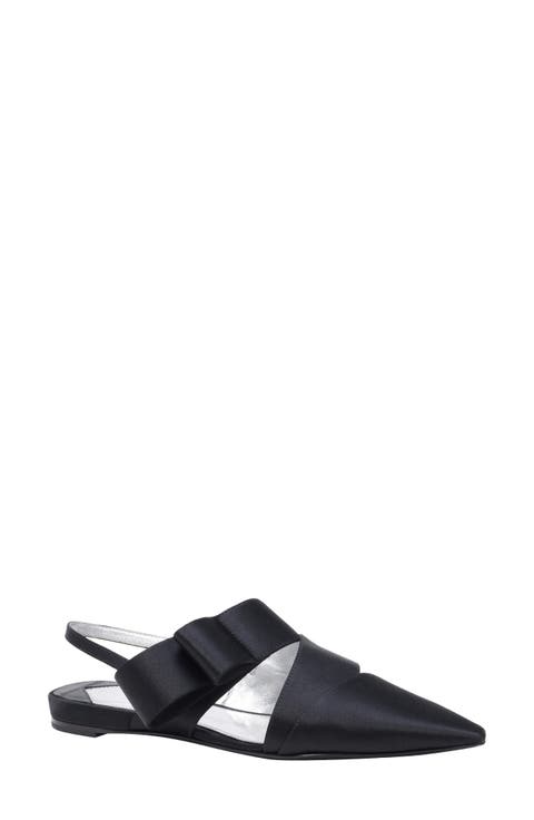 bianca pointed toe slingback flat