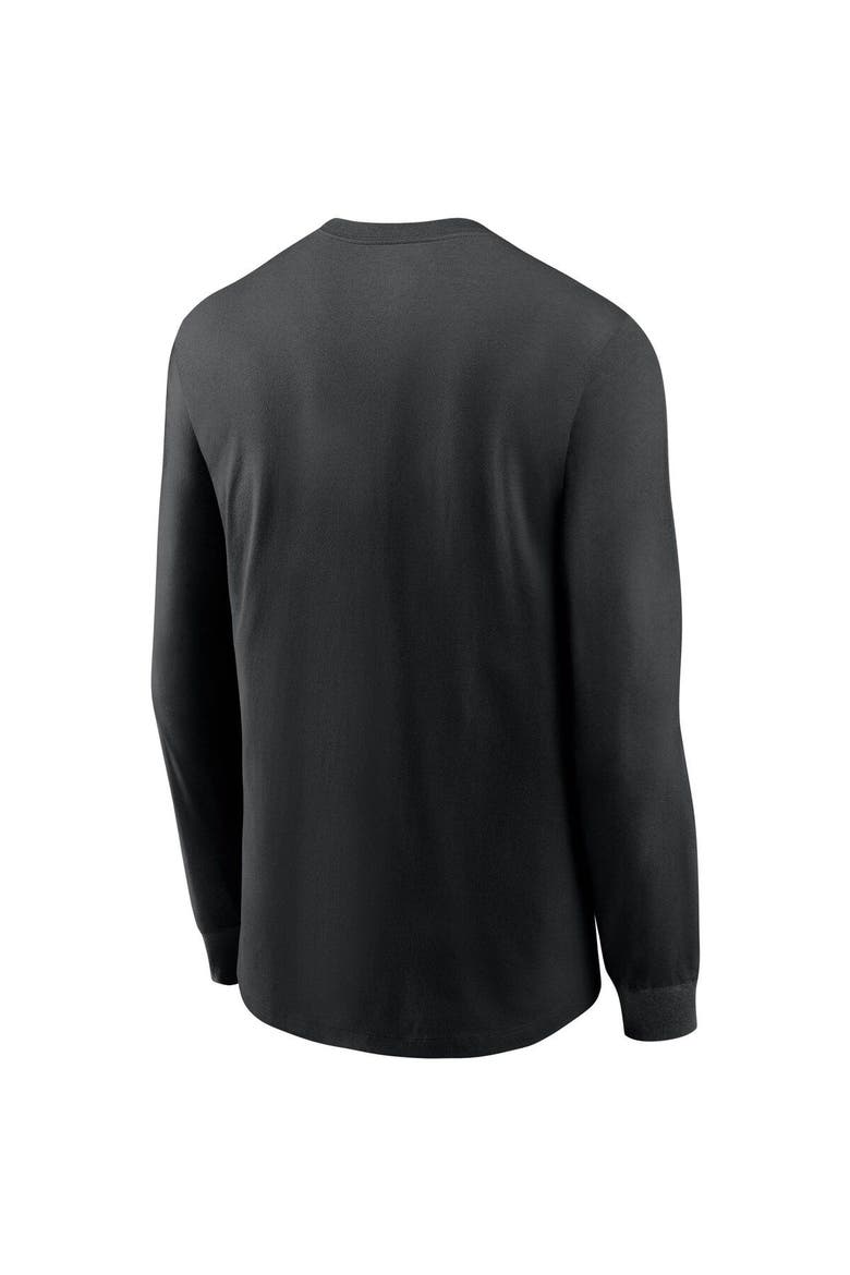 Men's Nike Black New Orleans Saints Primary Logo Long Sleeve T-Shirt, Alternate, color, Black