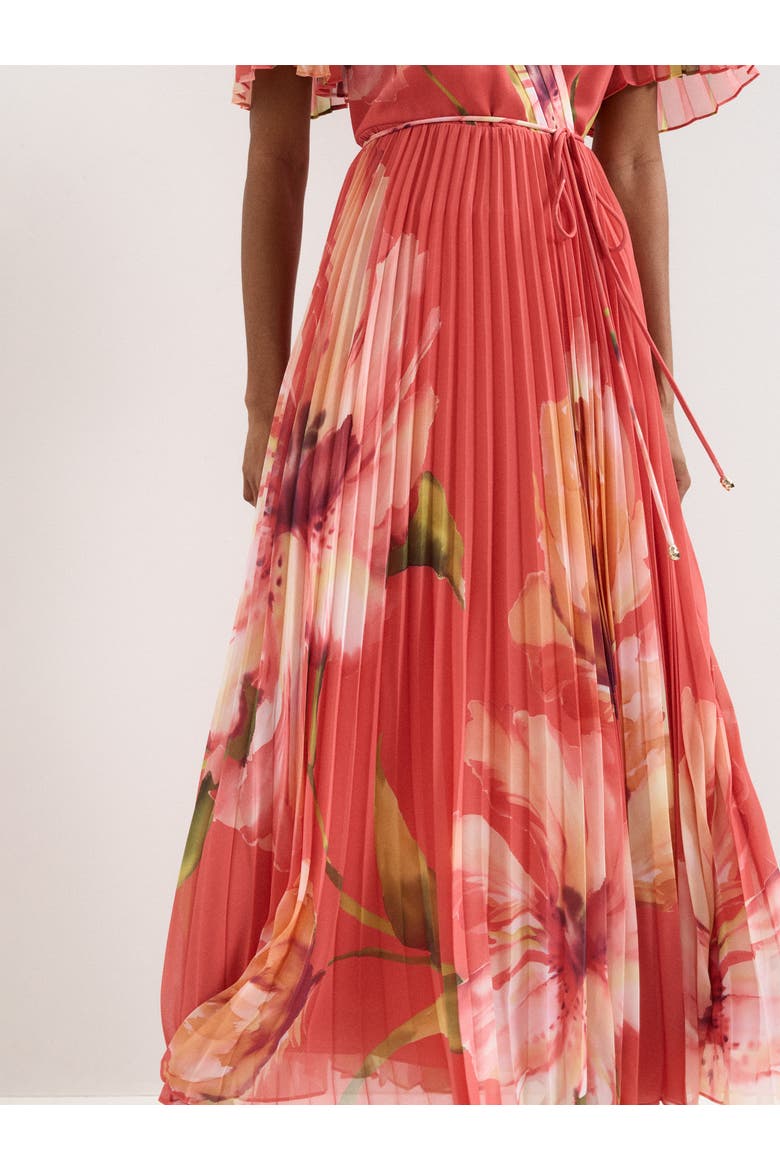 Abigail Wrap Dress, Alternate, color, Orange