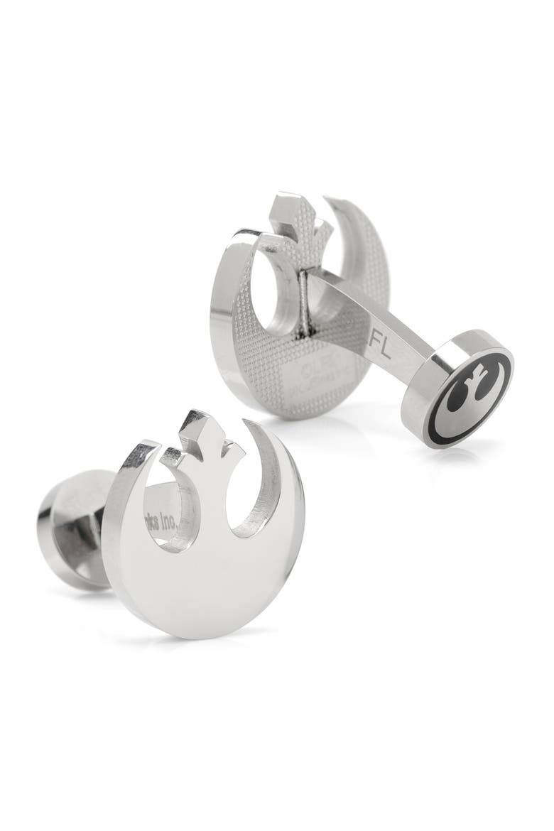 Rebel Alliance Cuff Links, Alternate, color, SILVER