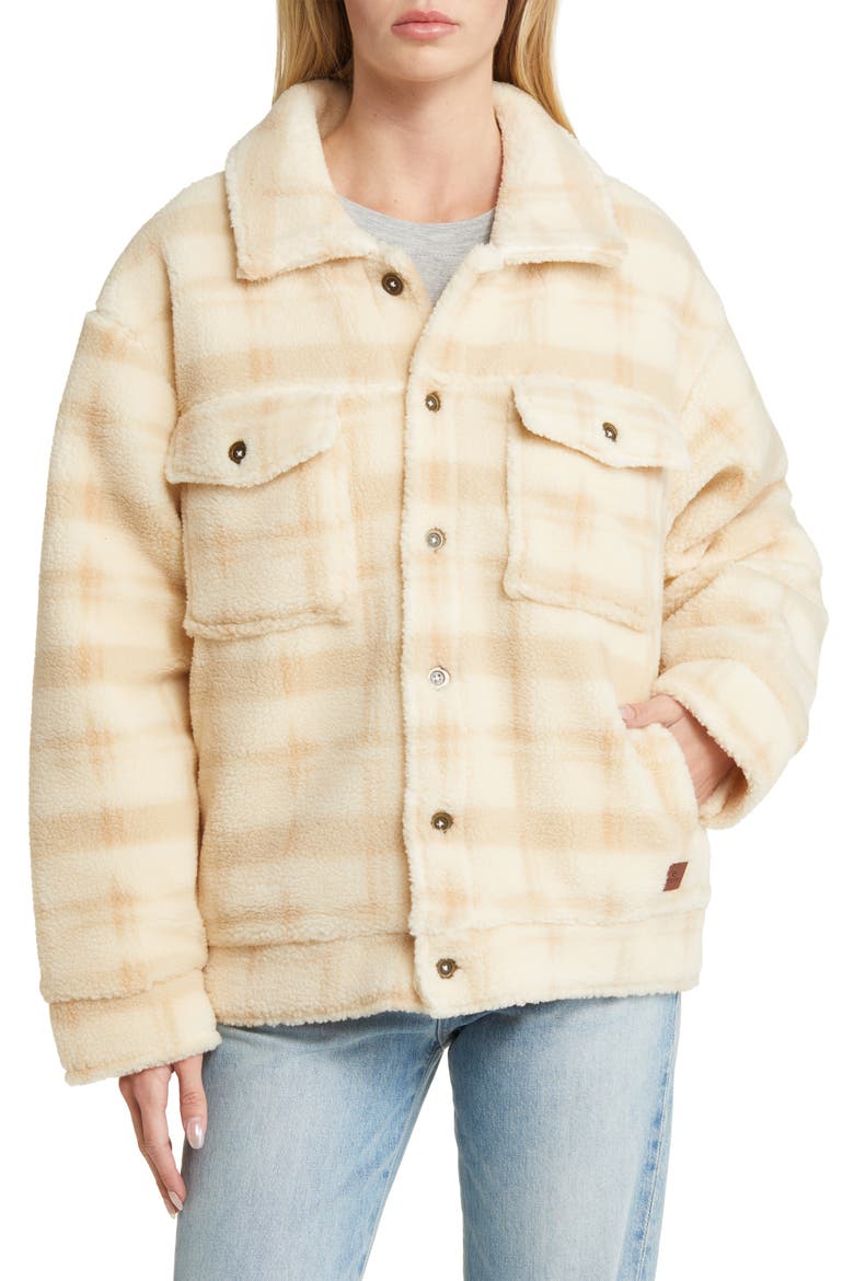 Sunrise Session Fleece Jacket, Alternate, color, BEIGE