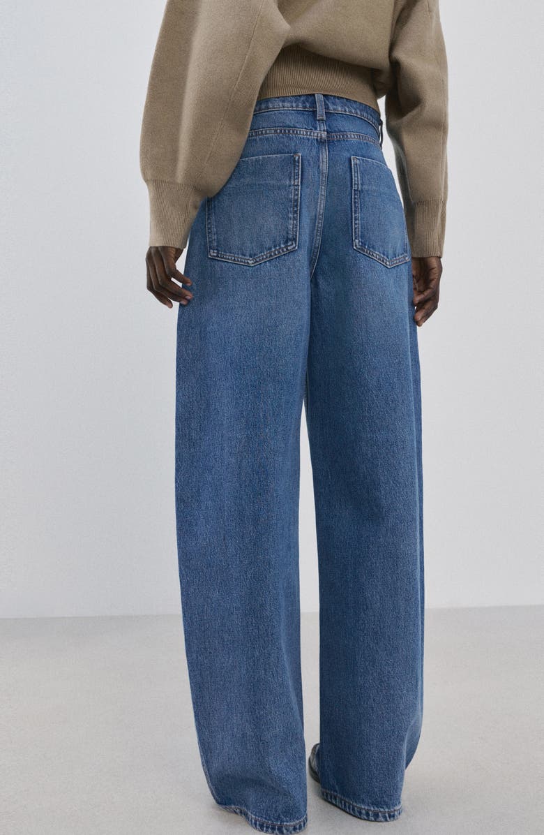 MANGO Mid Rise Balloon Jeans, Alternate, color, Medium Blue