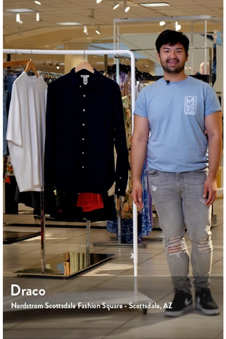 Slim Fit Double Gauze Organic Cotton Button-Up Shirt video