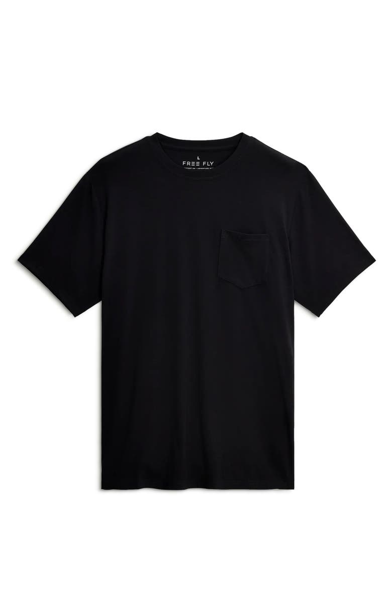 Free Fly Flex Performance Pocket T-Shirt, Alternate, color, Black