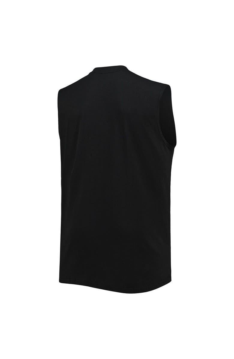 PROFILE Men's Black Tampa Bay Buccaneers Big & Tall Muscle Tank Top, Alternate, color,