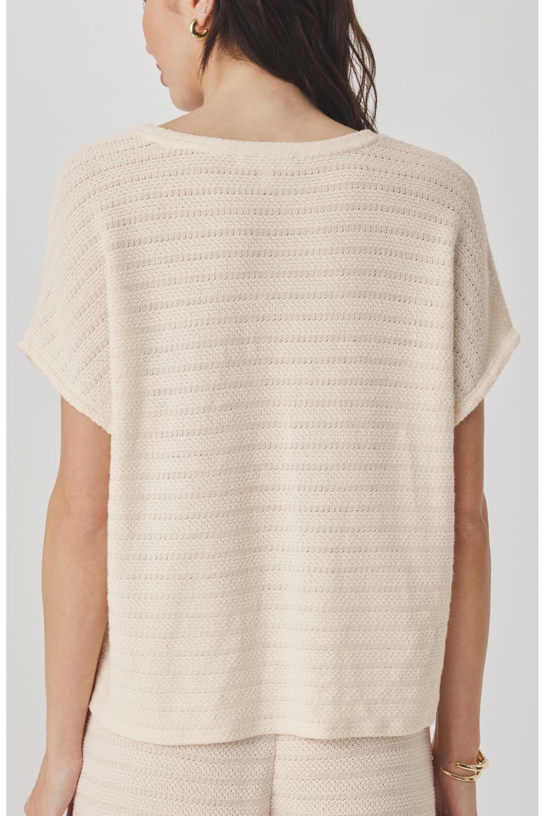 Marisol Short Sleeve Sweater, Alternate, color, SHELL