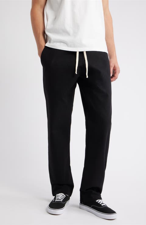 Standard Cotton Canvas Drawstring Slacker Pants
