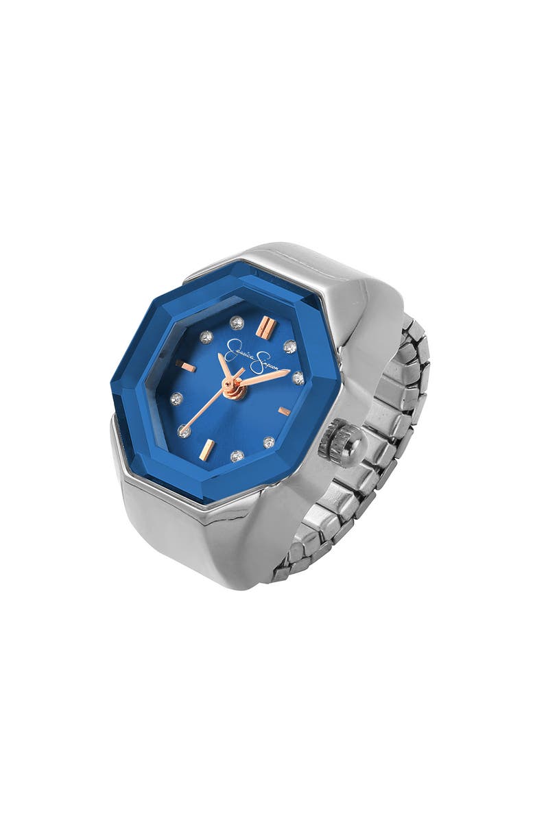 Jessica Simpson Ring Watch, 20mm, Main, color, Silver