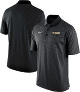 Nike Men's Nike Black Colorado Buffaloes Stadium Stripe Performance Team Polo