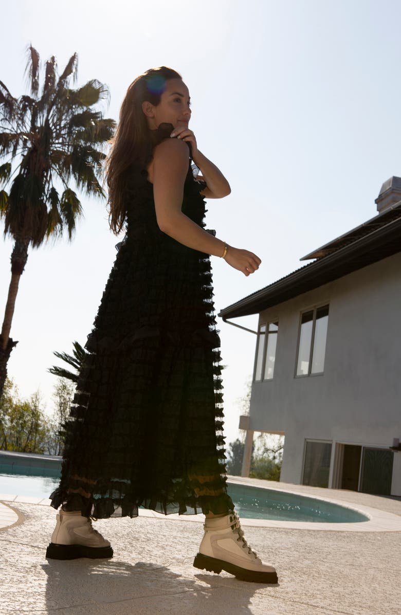 Seychelles From the Start Faux Fur Trimmed Boot, Alternate, color,