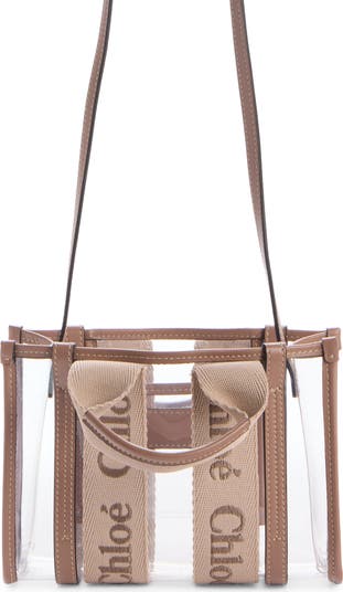 ショルダーバッグ・ポシェット Chloe Small woody jelly tote bag Chloé Small Woody Tote Bag In Jelly & Leather in White