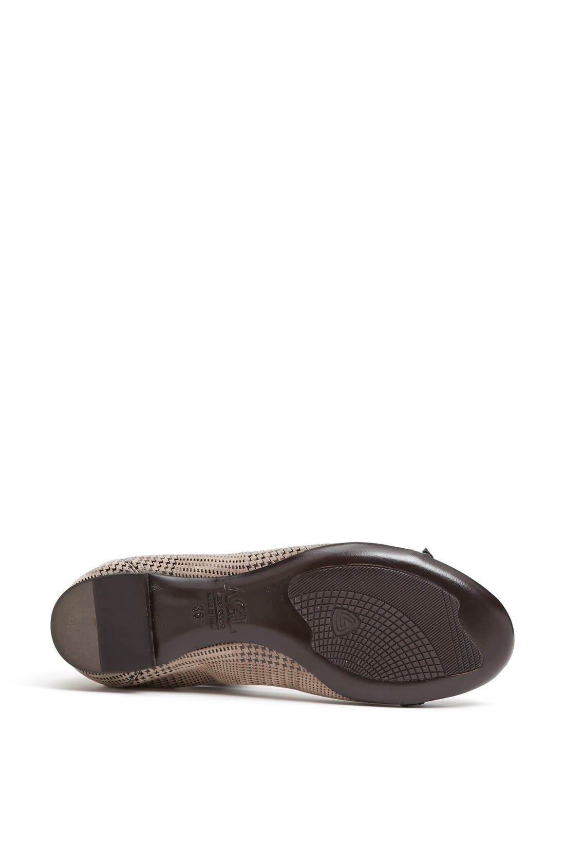 Cap Toe Ballerina Flat, Alternate, color, TAUPE HERRINGBONE