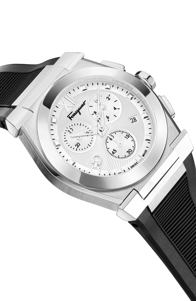 FERRAGAMO Vega Chronograph Swiss Quartz Watch, 40mm, Alternate, color, Stainless Steel