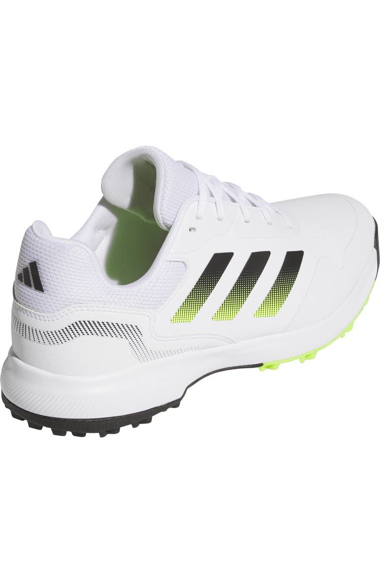 adidas Traxion Response Spikeless Golf Shoe, Alternate, color, White/ Black/ Lucid Lemon