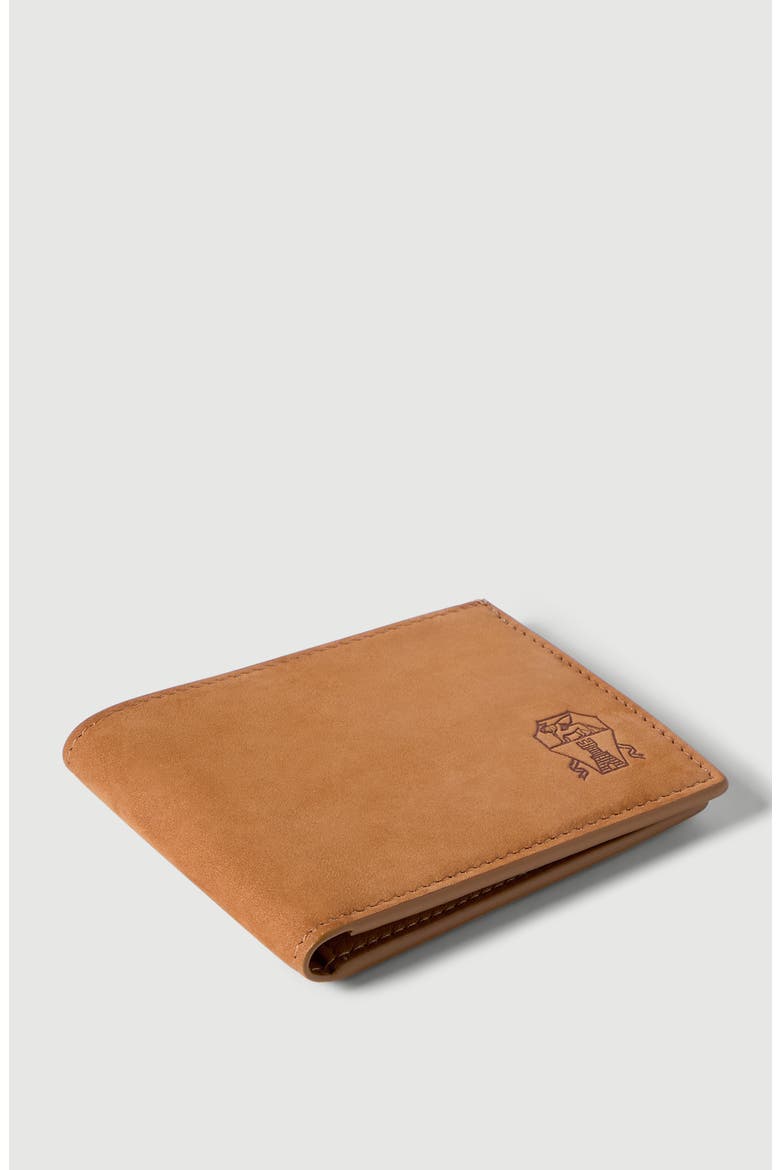 Nubuck wallet, Alternate, color, Cognac