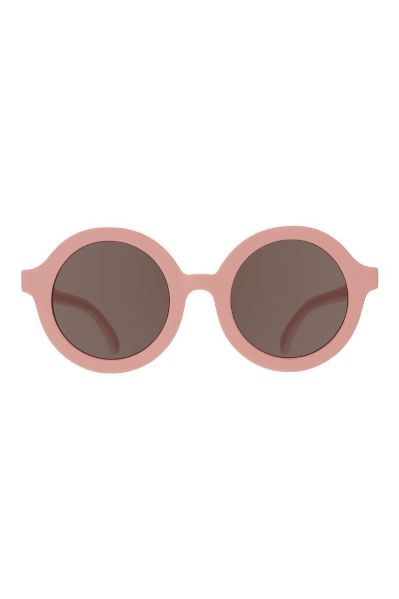 Kids' Tortoise Round Sunglasses, Main, color, PEACHY KEEN