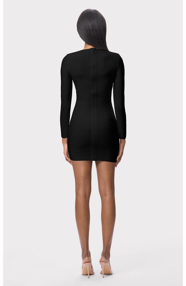 Herve Leger Icon Mini Sheath Dress, Alternate, color, Black