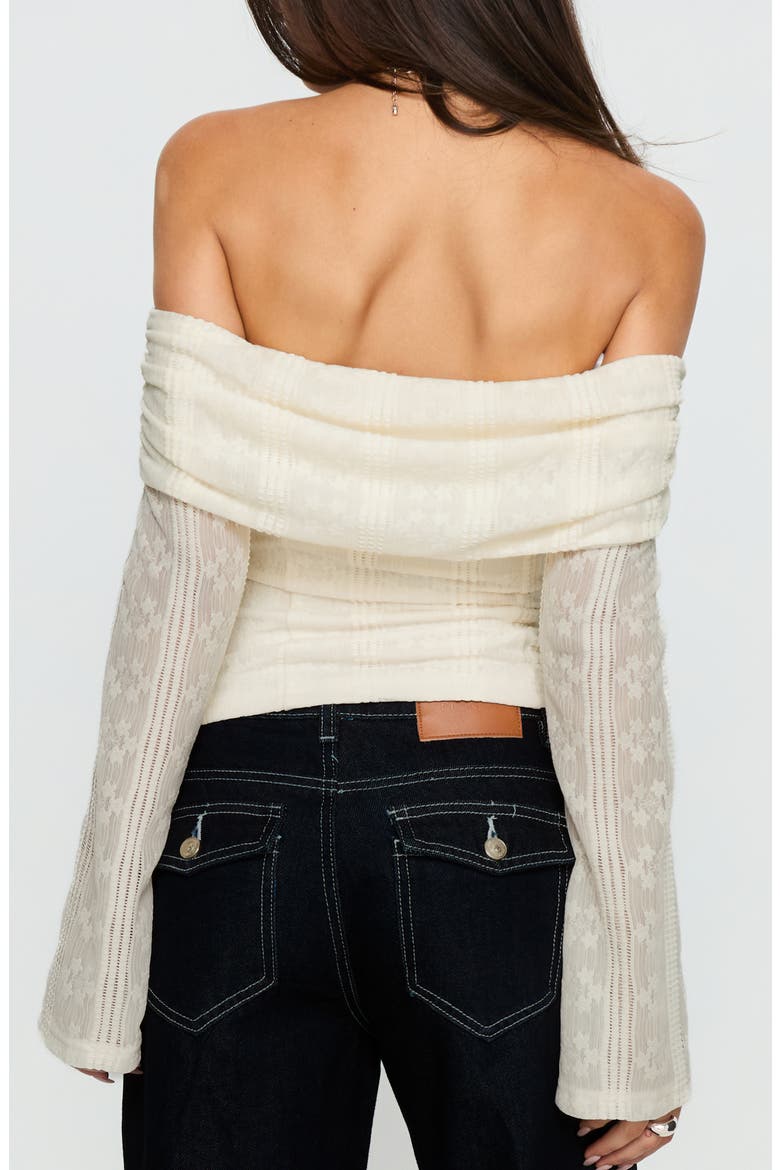 Colettie Off the Shoulder Top, Alternate, color, CREAM
