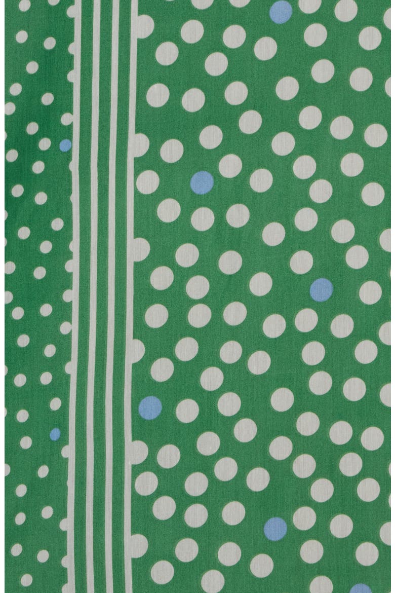 Polka Dot Scarf, Alternate, color, GREEN