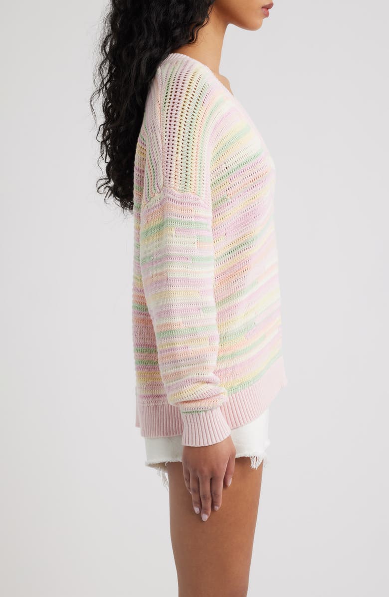 LoveShackFancy Marlieanna Sweater, Alternate, color, Tropical Swirl