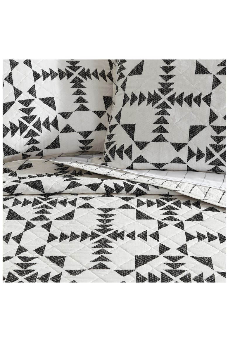 Arrowhead Cotton Quilt 3-Piece Set, Alternate, color, CARBON