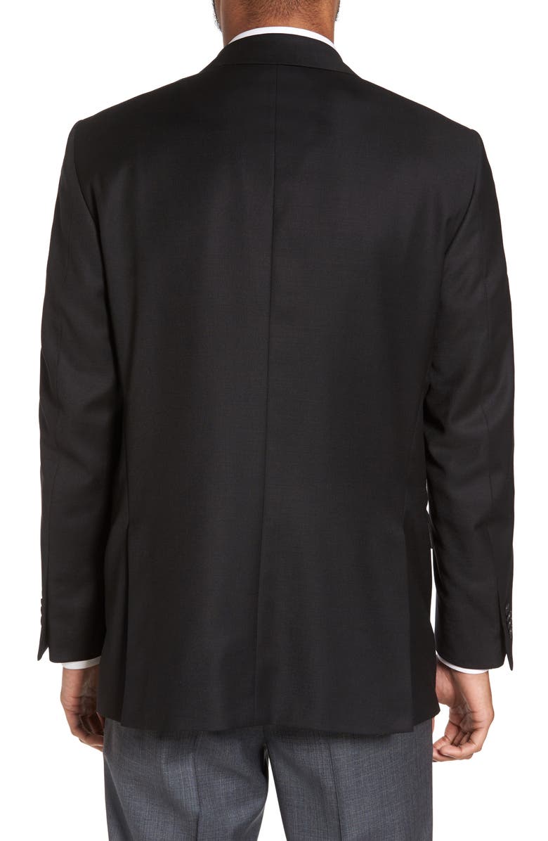 Peter Millar Flynn Classic Fit Wool Blazer, Alternate, color, Black
